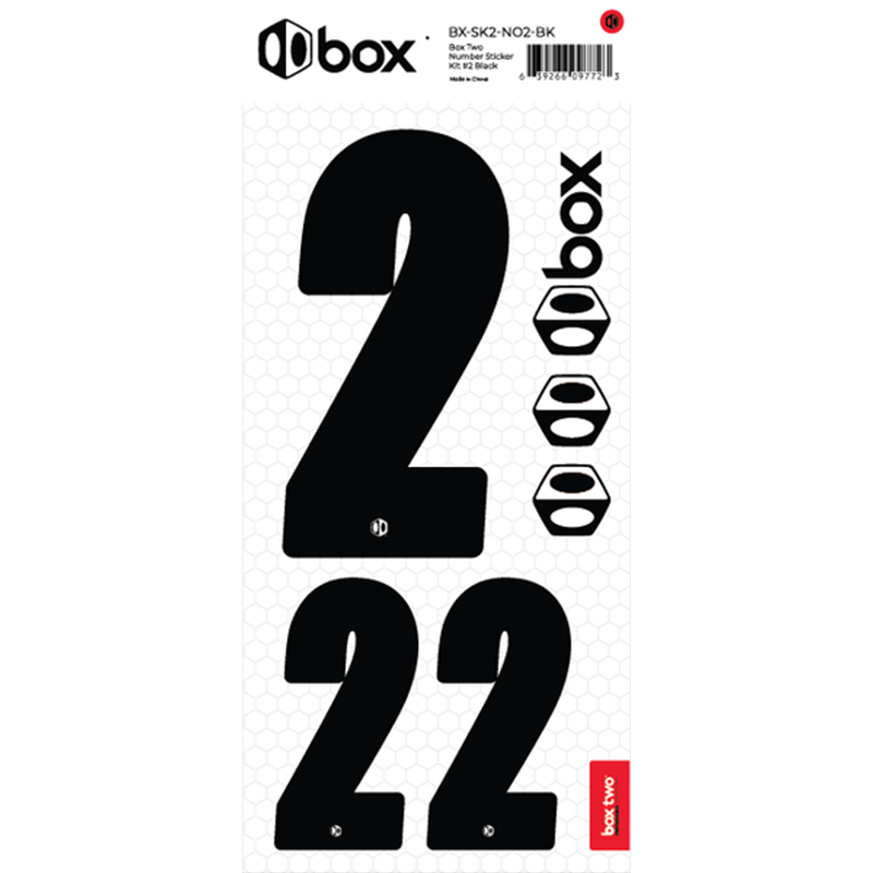 Box Two Number Sticker Kit