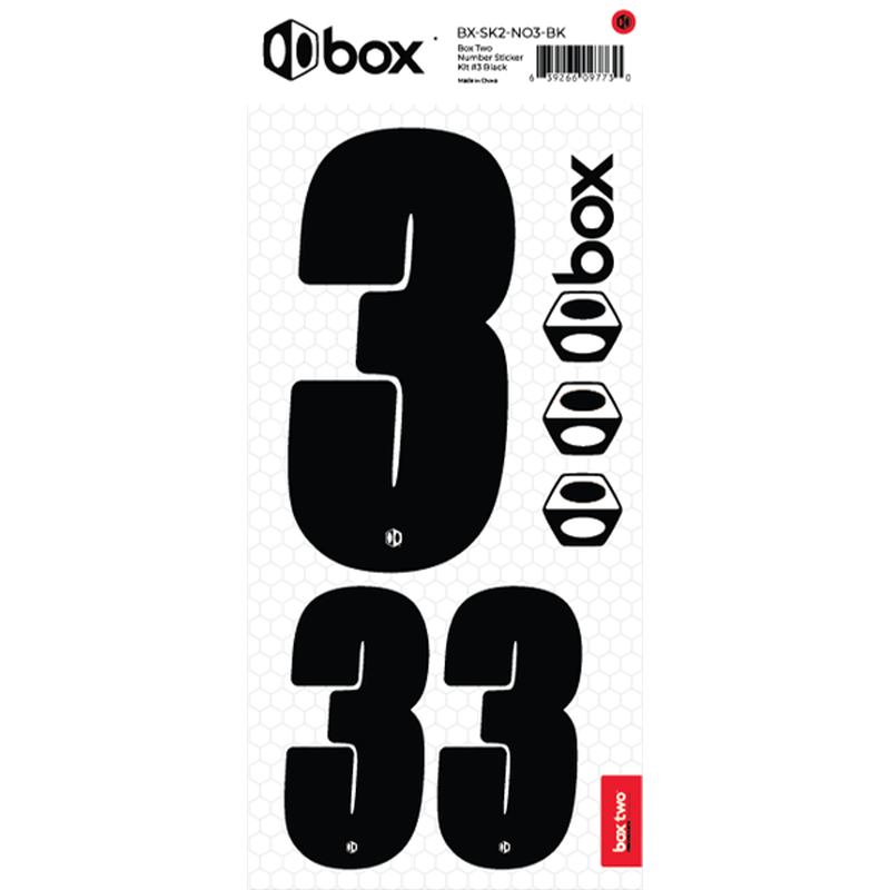 Box Two Number Sticker Kit