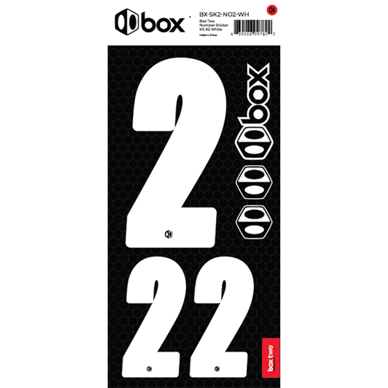 Box Two Number Sticker Kit