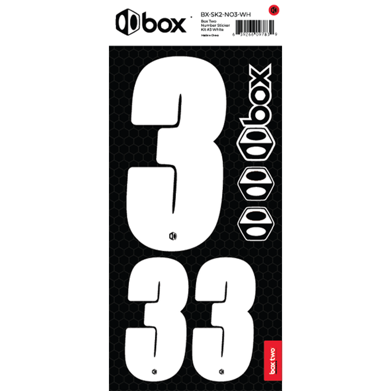 Box Two Number Sticker Kit