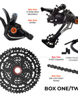 Box One/Two or Two/One Prime 9 X-Wide Groupset
