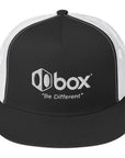 Box One Black & White Trucker Cap