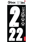 Box Two Number Sticker Kit