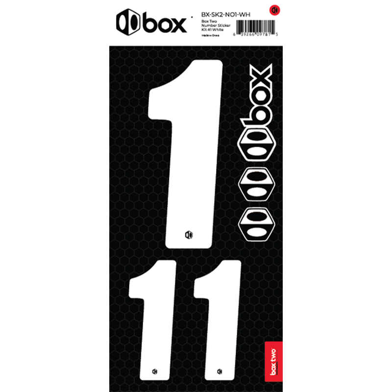 Box Two Number Sticker Kit at J&R Bicycles – J&R Bicycles, Inc.
