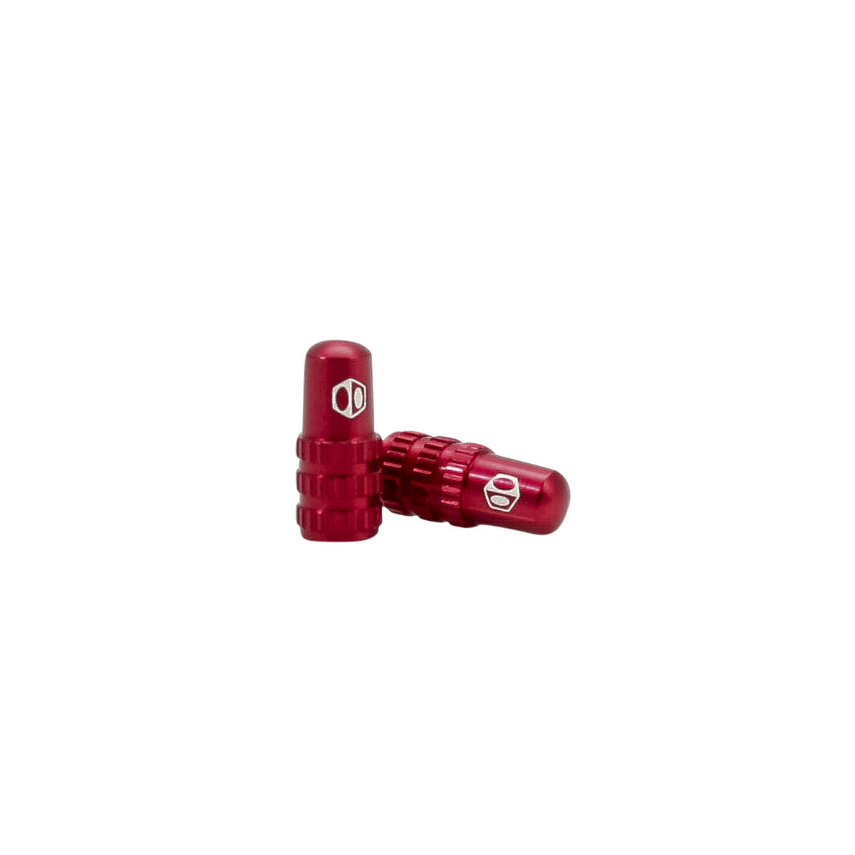 Red presta valve caps on sale