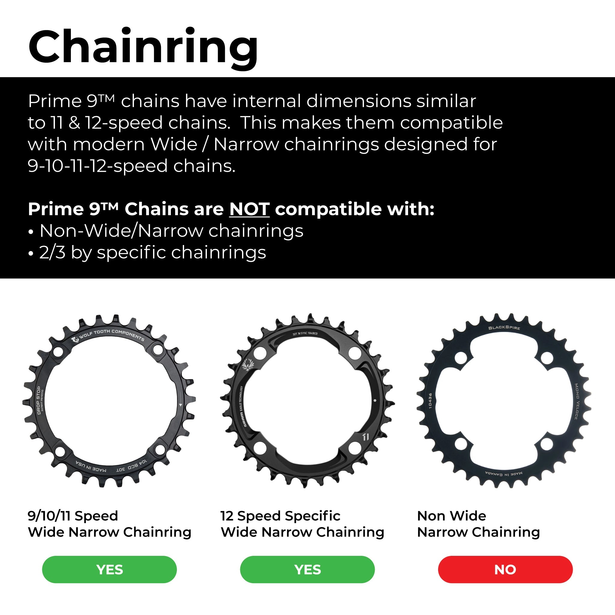 Box One/Two or Two/One Prime 9 X-Wide Groupset