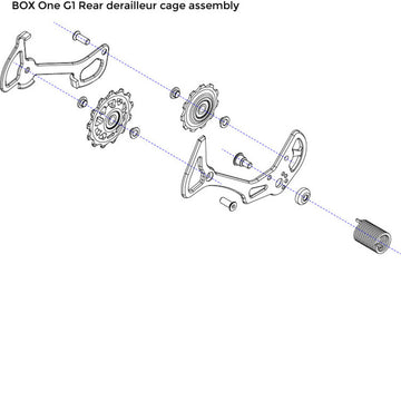 Box One 11 Speed Rear Derailleur Cage Assembly (1st Generation Cam-Clutch Models Only) - boxcomponents
