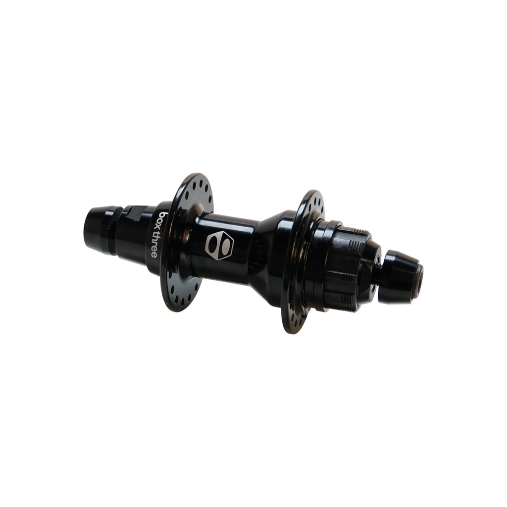 Box Three Pro 10mm Rear Hub 36h Black - boxcomponents